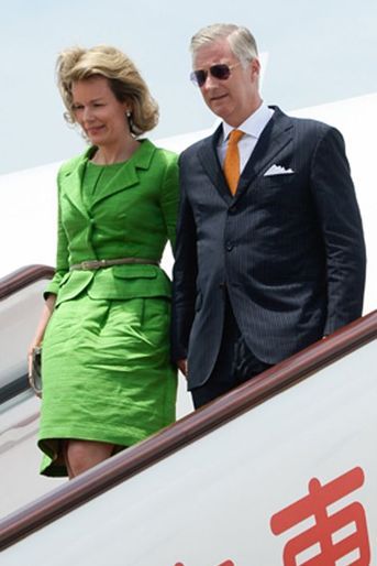 La reine Mathilde et le roi Philippe de Belgique à Shanghaï, le 25 juin 2015