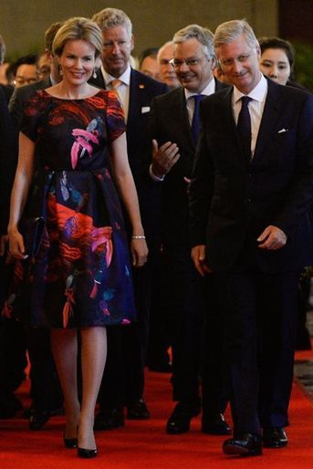 La reine Mathilde et le roi Philippe de Belgique à Wuhan, le 22 juin 2015