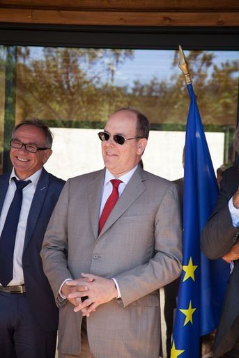 Le prince Albert de Monaco à Mazaugues, le 19 juin 2015