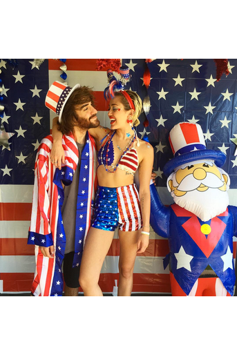 Photo postée par Miley Cyrus pour la fête du 4 juillet 