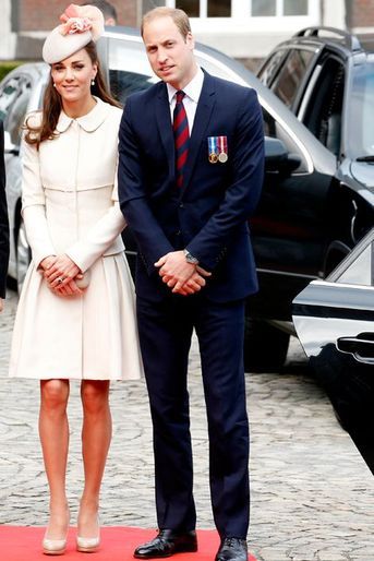 Kate en Alexander McQueen, avec le prince William, à Liège le 4 août 2014