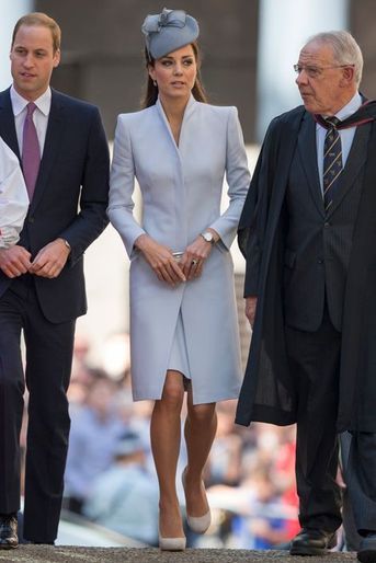 Kate en Alexander McQueen, avec le prince William, à Sydney le 20 avril 2014