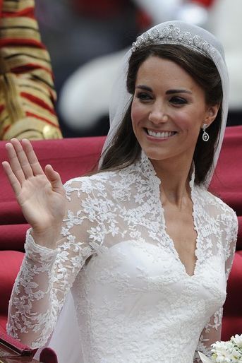Kate en Alexander McQueen pour son mariage avec le prince William, le 29 avril 2011