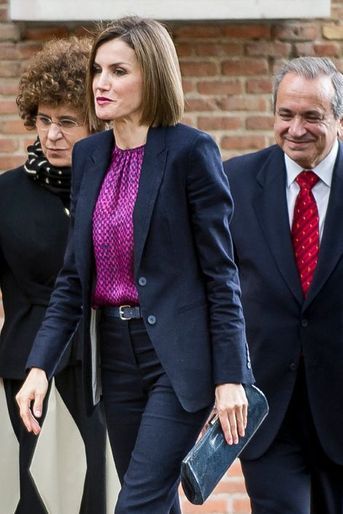 La reine Letizia d&#039;Espagne à Madrid, le 15 juin 2015