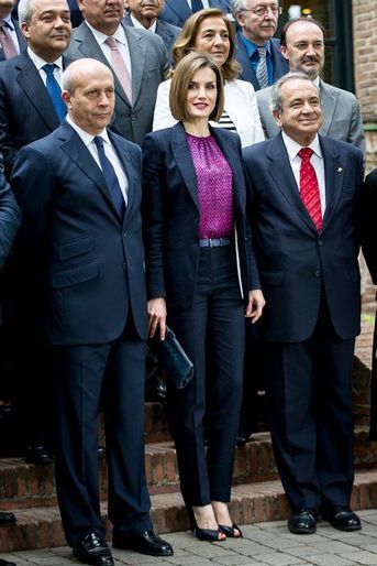 La reine Letizia d'Espagne à Madrid, le 15 juin 2015