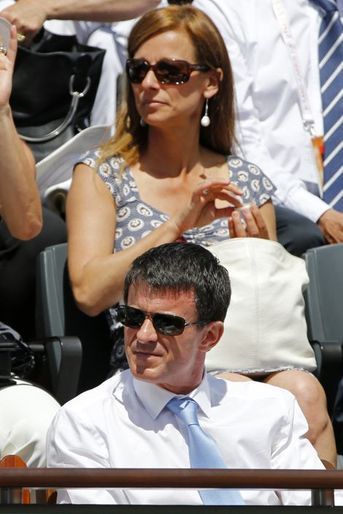 Le Premier ministre, Manuel Valls, et son épouse