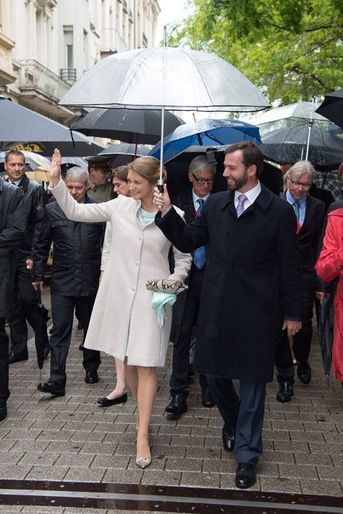 Le prince Guillaume et la princesse Stéphanie à Esch-sur-Alzette, le 22 juin 2015