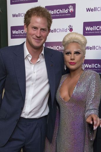 Le prince Harry avec Lady Gaga à Londres, le 8 juin 2015