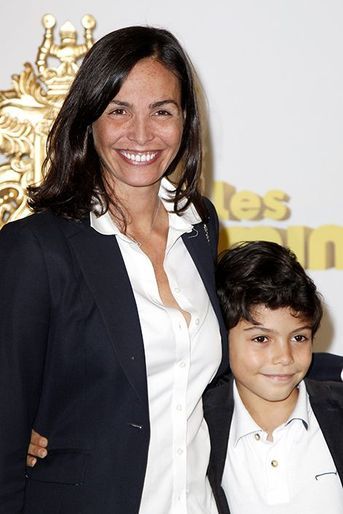 Inés Sastre et son fils