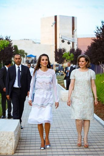La reine Rania de Jordanie à l&#039;International academy d&#039;Amman, le 3 juin 2015