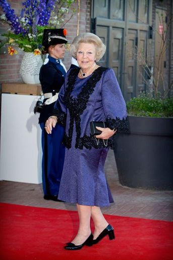 L&#039;ex-reine Beatrix des Pays-Bas à Dordrecht, le 14 avril 2015