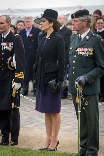 La princesse Mary de Danemark commémore l&#039;Anzac Day à Copenhague, le 25 avril 2015