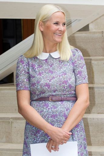 La princesse Mette-Marit de Norvège inaugure le Pavillon nordique à la Biennale de Venise, le 6 mai 2015