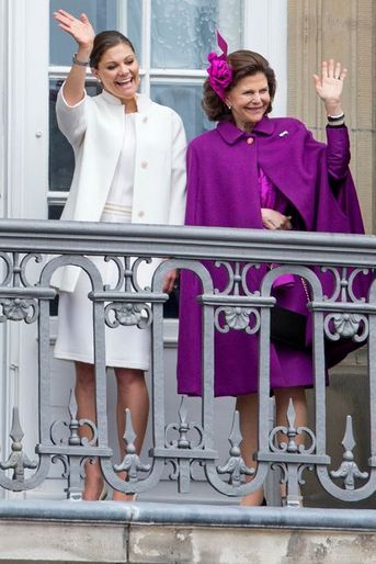 La princesse Victoria et la reine Silvia de Suède à Copenhague, le 16 avril 2015
