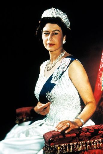 La reine Elizabeth II le 1er janvier 1955