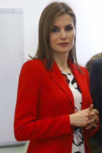 La reine Letizia d’Espagne à l’Académie d’artillerie de Segovia, le 13 avril 2015