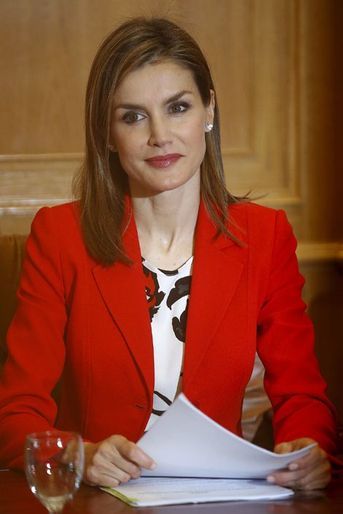 La reine Letizia d'Espagne, le 13 avril 2015