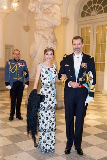 La reine Letizia et le roi Felipe VI d&#039;Espagne à Copenhague, le 15 avril 2015