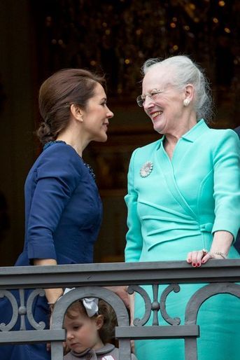La reine Margrethe II de Danemark et la princesse Mary à Copenhague, le 16 avril 2015