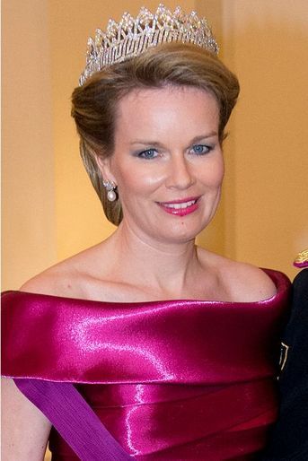 La reine Mathilde de Belgique à Copenhague, le 15 avril 2015