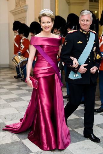 La reine Mathilde et le roi Philippe de Belgique à Copenhague, le 15 avril 2015