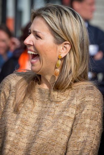 La reine Maxima des Pays-Bas à Leyde, le 24 avril 2015