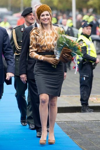 La reine Maxima des Pays-Bas à Zwolle, le 25 avril 2015