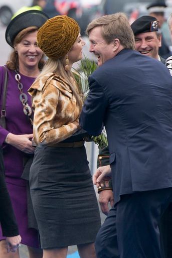 La reine Maxima et le roi Willem-Alexander des Pays-Bas à Zwolle, le 25 avril 2015