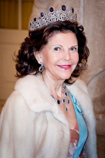La reine Silvia de Suède à Copenhague, le 15 avril 2015