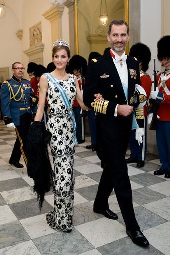 Le roi Felipe d'Espagne et la reine Letizia à Copenhague, le 15 avril 2015