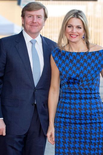 Le roi Willem-Alexander et la reine Maxima des Pays-Bas à Dordrecht, le 14 avril 2015