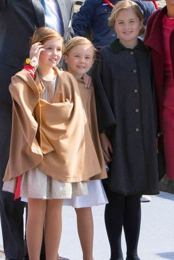 Les princesses Alexia, Ariane et Catharina Amalia au Jour du Roi à Dordrecht, le 27 avril 2015