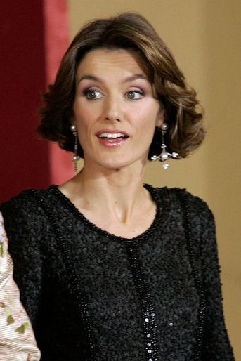 Letizia, alors princesse des Asturies, le 9 janvier 2008