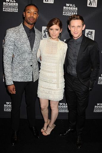 Michael B. Jordan, Kate Mara et Jamie Bell à New York le 22 avril 2015
