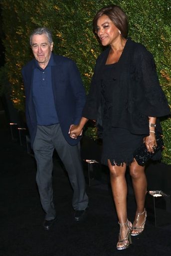 Robert De Niro et Grace Hightower à New York le 20 avril 2015