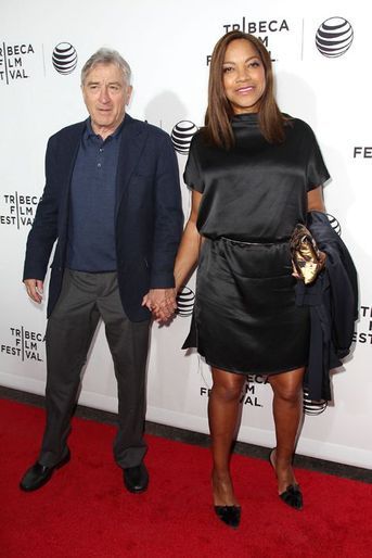Robert De Niro et son épouse, Grace Hightower, à New York le 15 avril 2015