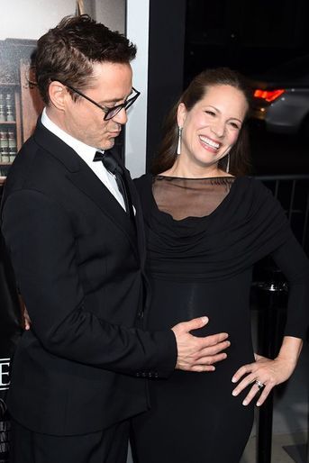 Robert avec son épouse, Susan Downey, à Beverly Hills, octobre 2014