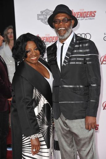 Samuel L. Jackson et son épouse, Latanya, à Los Angeles le 13 avril 2015