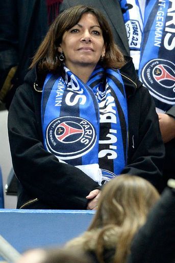 Anne Hidalgo  au Stade de France, le 11 avril 2015