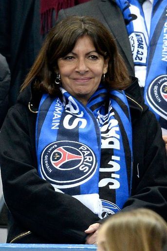 Anne Hidalgo  au Stade de France, le 11 avril 2015