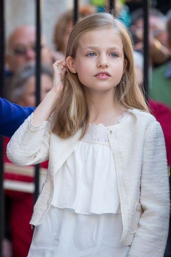 La princesse Leonor d'Espagne à Palma de Majorque, le 5 avril 2015