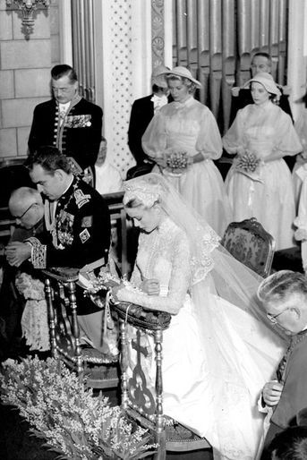 Mariage du prince Rainier III de Monaco avec Grace Kelly, le 14 avril 1956