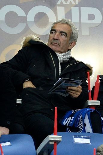 Raymond Domenech au Stade de France, le 11 avril 2015