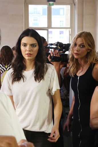 Kendall Jenner et Karlie Kloss à Paris le 5 juillet 2015