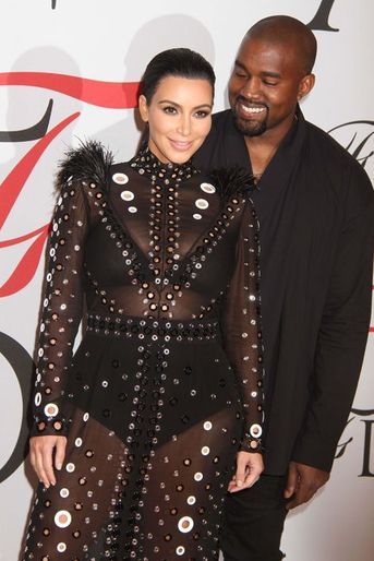 Kim Kardashian et Kanye West à New York le 1er juin 2015
