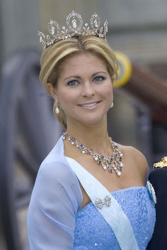 La princesse Madeleine porte le diadème "Connaught Diamond Tiara", le 19 juin 2010
