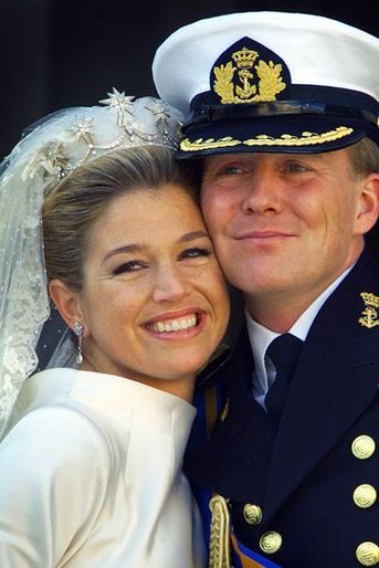La princesse Maxima épouse le prince Willem-Alexander des Pays-Bas, le 2 février 2002