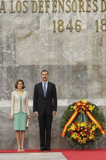 La reine Letizia et le roi Felipe VI d'Espagne à Mexico, le 29 juin 2015