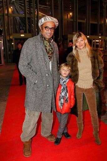 Avec Isabelle Camus et leur fils Joalukas à Paris, décembre 2011