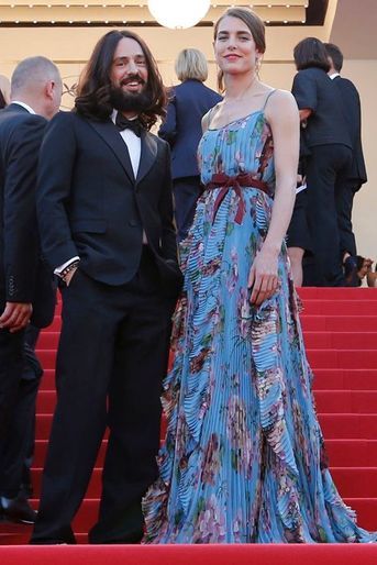 Charlotte Casiraghi avec Alessandro Michele au Festival de Cannes, le 17 mai 2015 